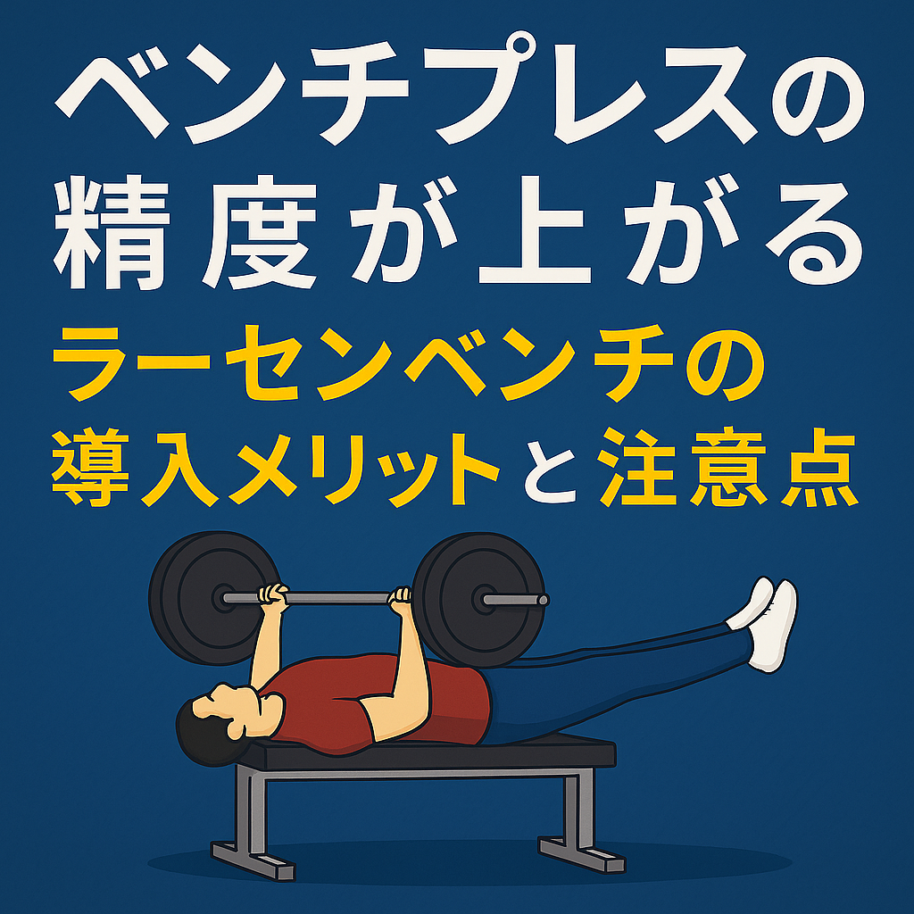 ベンチプレスの精度が上がる｜ラーセンベンチの導入メリットと注意点