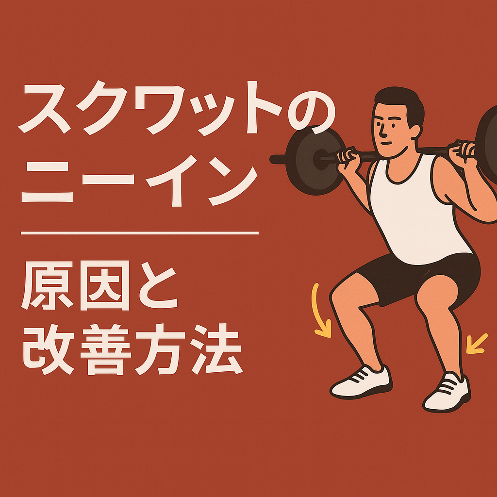 スクワットで膝が内に入る原因と直し方｜ニーイン防止の3つのコツ