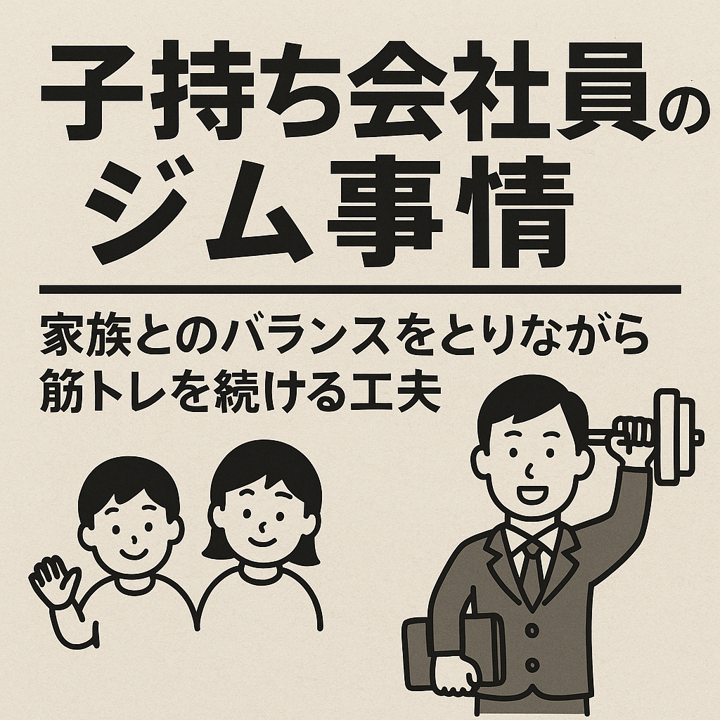 子持ち会社員のジム事情｜家族とのバランスをとりながら筋トレを続ける工夫