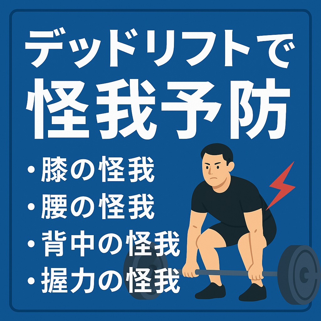 デッドリフトで怪我しやすい部位とその対策｜腰・ハム・握力を守る方法