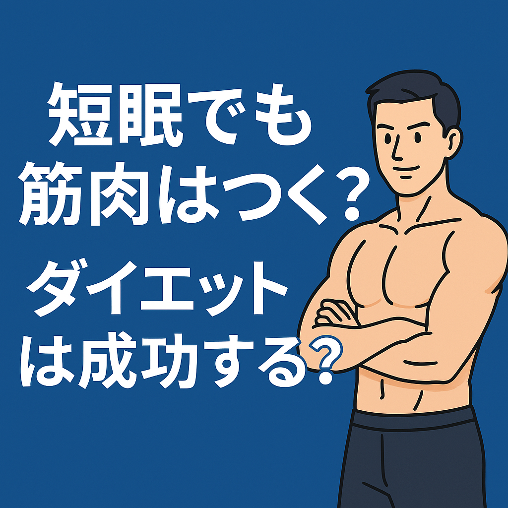 短眠でも筋肉はつく？ダイエットは成功する？【睡眠と筋トレの関係】